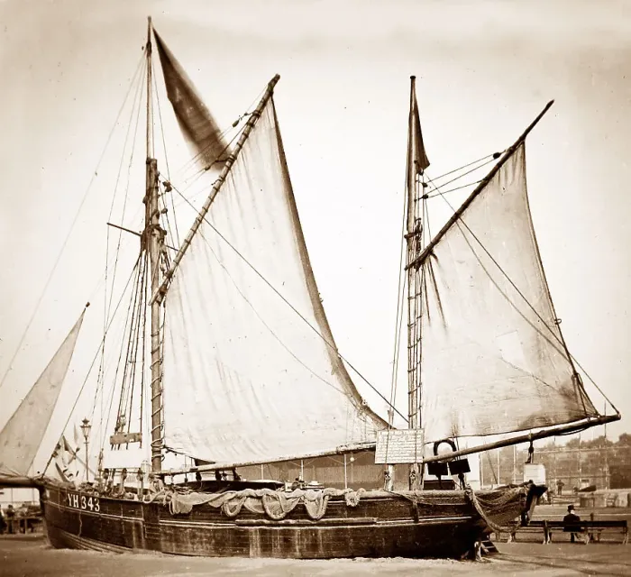 Framed Print : Trawler Heroine, Royal Naval Exhibition of 1891 in London Framed Print : Trawler Heroine, Royal Naval Exhibition of 1891 in London