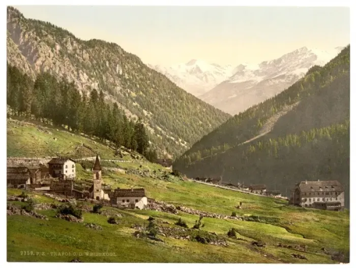 Framed Print : Tre Croci, towards the Weisskogl (i. e. Weisser Knott), Tyro Framed Print : Tre Croci, towards the Weisskogl (i. e. Weisser Knott), Tyro