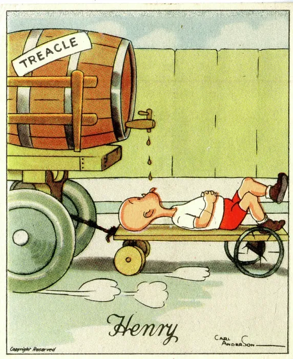 Framed Print : Treacle on Tap, Henry cartoon by Carl Anderson Framed Print : Treacle on Tap, Henry cartoon by Carl Anderson