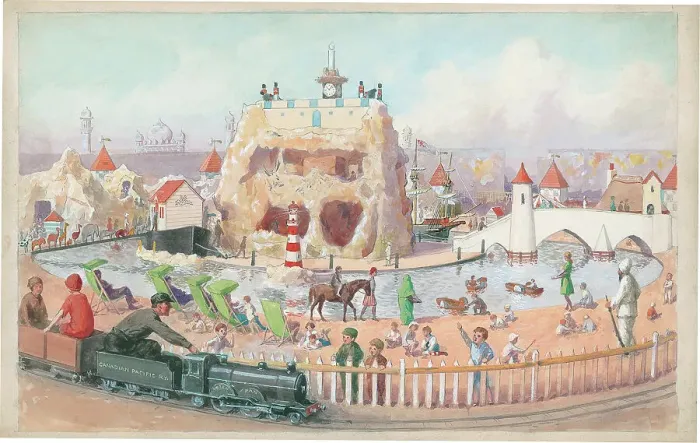 Framed Print : Treasure Island, British Emplre Exhibition 1924 Framed Print : Treasure Island, British Emplre Exhibition 1924