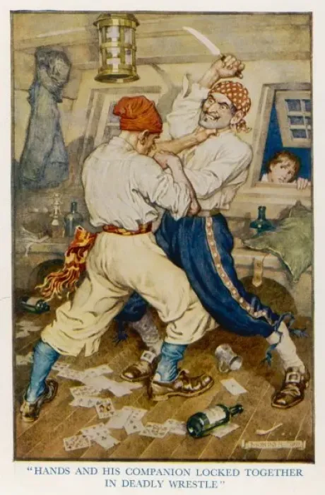 Framed Print : Treasure Island / Fighting Framed Print : Treasure Island / Fighting
