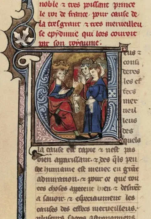 Framed Print : Treatise on the plague in France. Depicting a Framed Print : Treatise on the plague in France. Depicting a