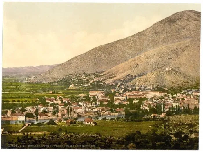 Framed Print : Trebinjica, general view, Herzegowina, Austro-Hungary Framed Print : Trebinjica, general view, Herzegowina, Austro-Hungary