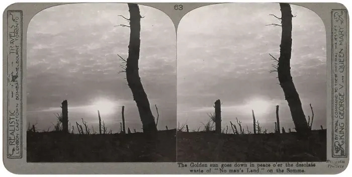 Framed Print : Tree stumps in no man's land at sunset, Somme, WW1 Framed Print : Tree stumps in no man's land at sunset, Somme, WW1