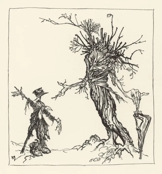 Framed Print : Tree Talks to Scarecrow Framed Print : Tree Talks to Scarecrow