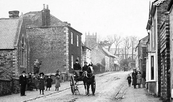 Framed Print : Tregony early 1900s Framed Print : Tregony early 1900s