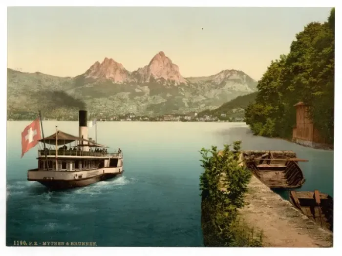 Framed Print : Treib and Mythen, Lake Lucerne, Switzerland Framed Print : Treib and Mythen, Lake Lucerne, Switzerland