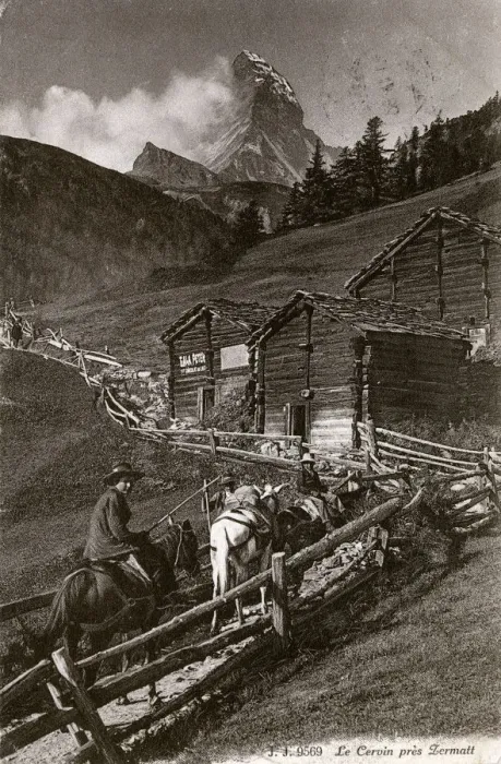 Framed Print : Trekking up a pack Horse Trail - near Zermatt, Switzerland Framed Print : Trekking up a pack Horse Trail - near Zermatt, Switzerland