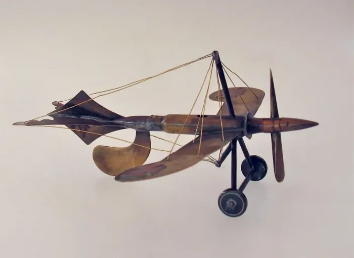 Framed Print : Trench Art - German Taube shaped monoplane