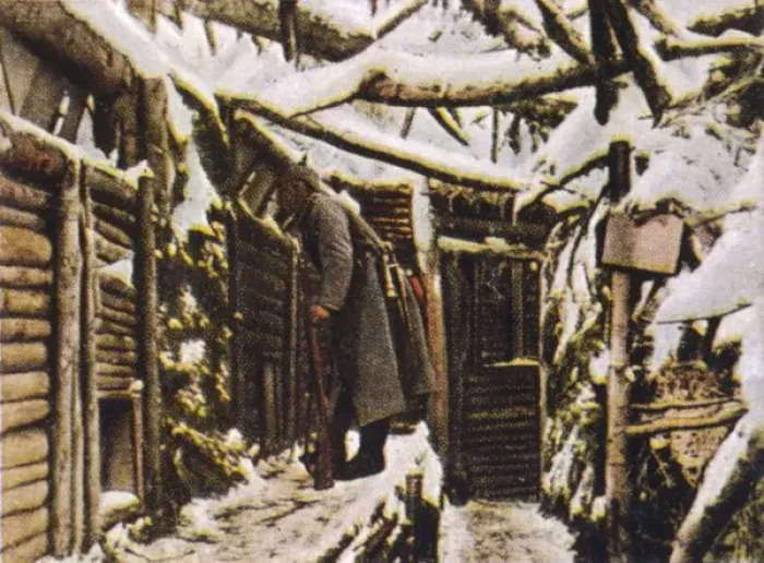 Framed Print : Trenches under Snow Framed Print : Trenches under Snow