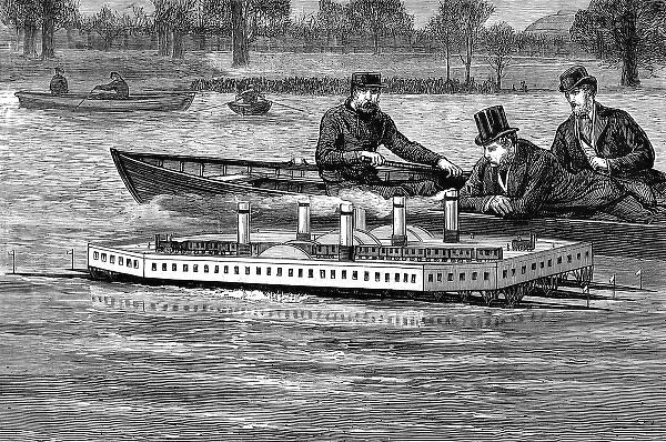 Trial of a Channel Ferry Model on the Serpentine, February 1