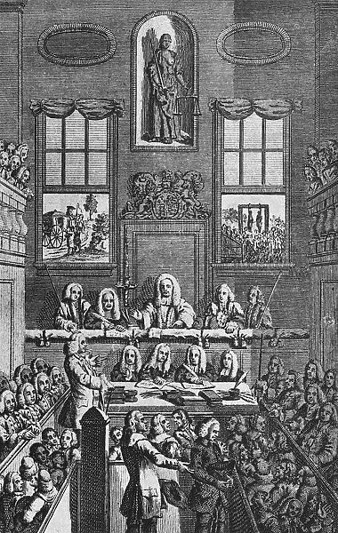 Trial of the highwayman at the Old Bailey