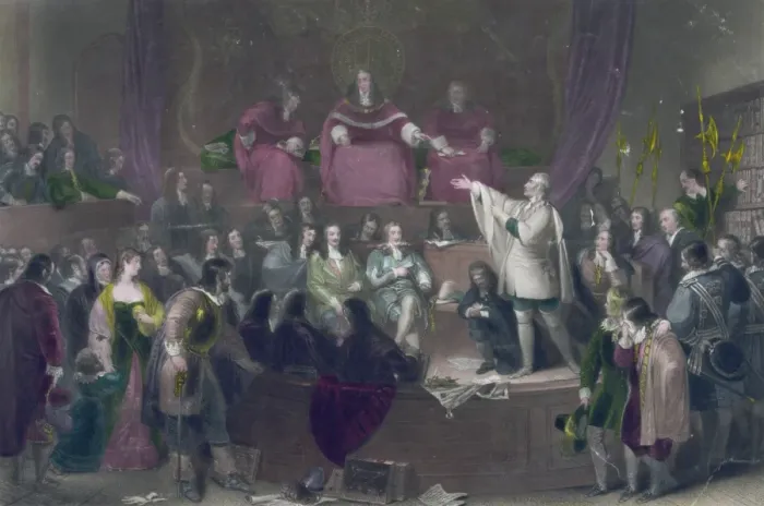 Framed Print : The trial of the honourable Colonel Algernon Sidney, 1683. p Framed Print : The trial of the honourable Colonel Algernon Sidney, 1683. p