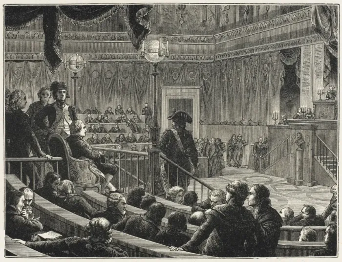 Framed Print : Trial of Louis XVI Framed Print : Trial of Louis XVI