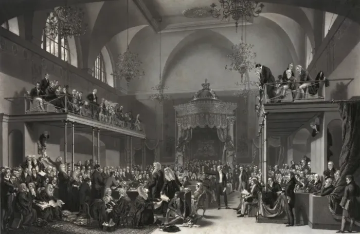 Framed Print : Trial of Queen Caroline Framed Print : Trial of Queen Caroline