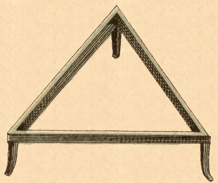 Framed Print : Triangular Trivet Date: 1880 Framed Print : Triangular Trivet Date: 1880