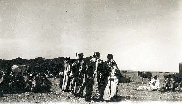Tribal gathering in the desert, Iraq