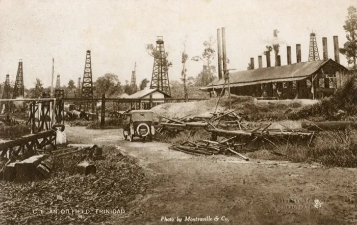 Framed Print : Trinidad - An Oilfield with Derricks Framed Print : Trinidad - An Oilfield with Derricks