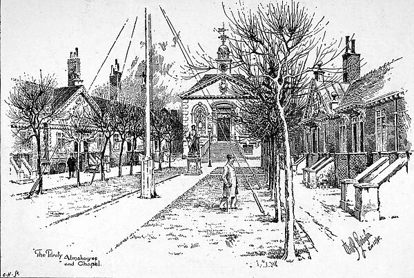 Trinity Almshouses, Mile End, London, 1895