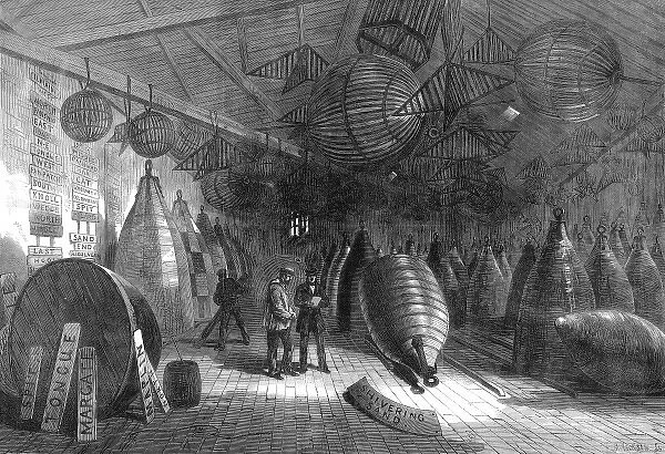 The Trinity Wharf Buoy Store, Blackwall, 1868