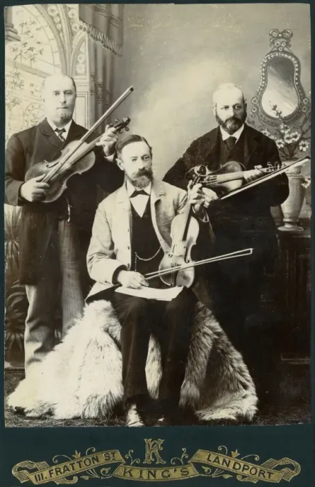 Framed Print : A Trio of Violinists
