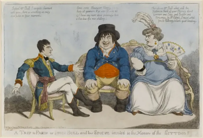 Framed Print : A Trip to Paris or John Bull and his Spouse invited to the H Framed Print : A Trip to Paris or John Bull and his Spouse invited to the H