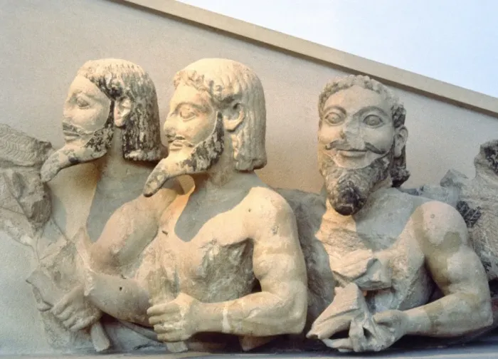 Framed Print : Triple-bodied Monster, know as Bluebeard Framed Print : Triple-bodied Monster, know as Bluebeard