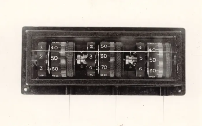 Framed Print : Triple control position indicator Framed Print : Triple control position indicator