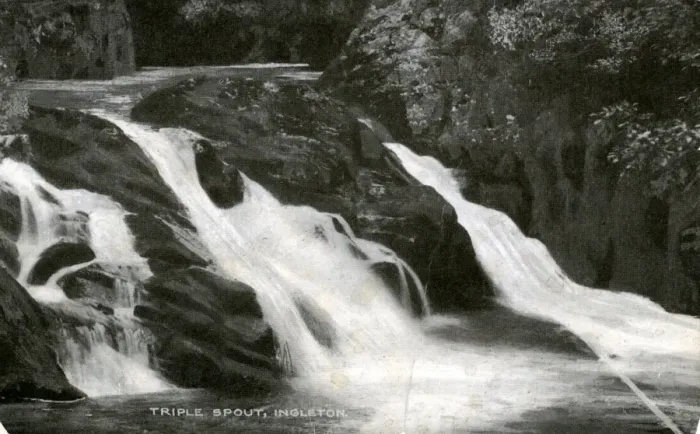 Framed Print : Triple Spout Falls, Ingleton, Yorkshire Framed Print : Triple Spout Falls, Ingleton, Yorkshire