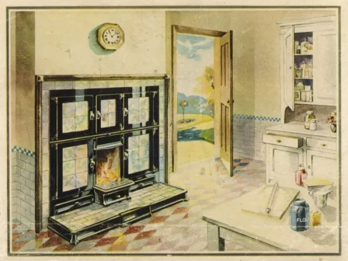 Framed Print : Triplex Kitchen Grate Framed Print : Triplex Kitchen Grate