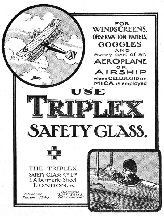 Framed Print : Triplex Safety Glass 1916 Framed Print : Triplex Safety Glass 1916