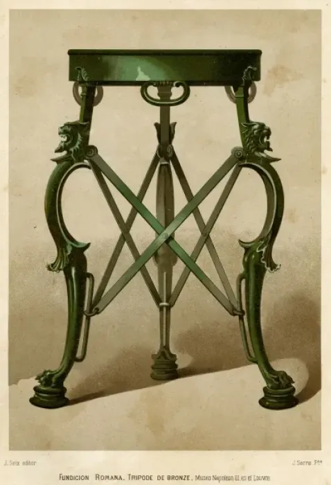 Framed Print : TRIPOD. Three-legged support for lamps, braziers &c Framed Print : TRIPOD. Three-legged support for lamps, braziers &c