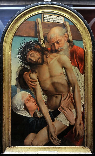 Triptych of the Descent. Descent from the Cross by Matsys