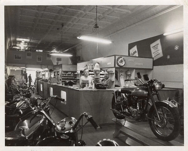 Triumph motorcycle showroom, Pasadena, California, USA
