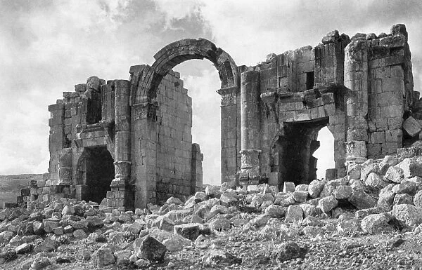 Triumphal arch at Jerash (Gerasa), Jordan, Holy Land