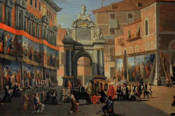 Framed Print : Triumphal Arch of Santa Maria (Saint Mary) in Calle Mayor Framed Print : Triumphal Arch of Santa Maria (Saint Mary) in Calle Mayor