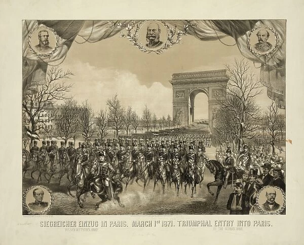Triumphal entry into Paris. by the German army