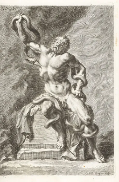 Framed Print : Trojan priest Laocoon battling serpents Framed Print : Trojan priest Laocoon battling serpents