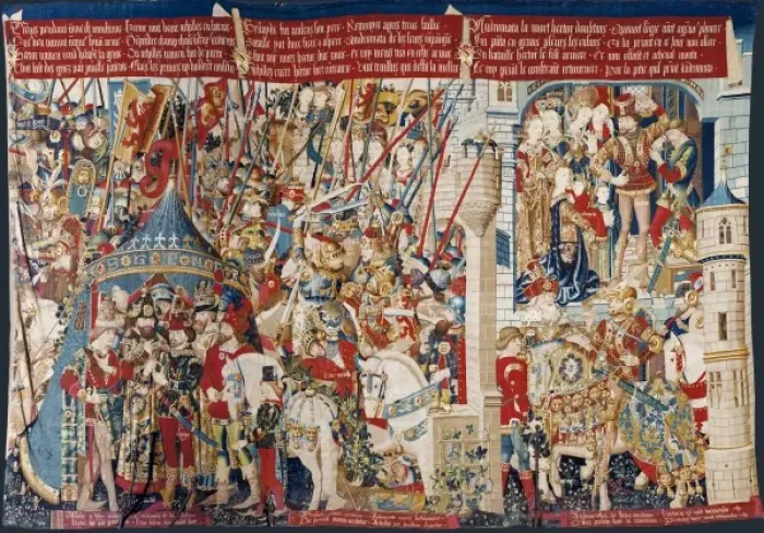 Framed Print : The Trojan War: Achilles Tent. ca. 1470. Interview Framed Print : The Trojan War: Achilles Tent. ca. 1470. Interview