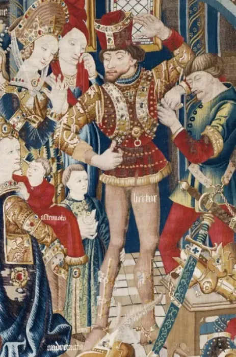 Framed Print : The Trojan War: Achilles Tent. ca. 1470. Right Framed Print : The Trojan War: Achilles Tent. ca. 1470. Right