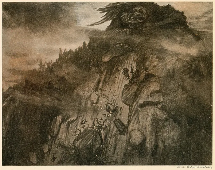 Framed Print : Trolls are malicious, and will start an avalanche just for the fun of it. Date: 1895 Framed Print : Trolls are malicious, and will start an avalanche just for the fun of it. Date: 1895