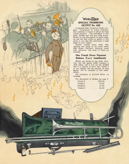 Framed Print : Trombone (Wurlitzer) Framed Print : Trombone (Wurlitzer)