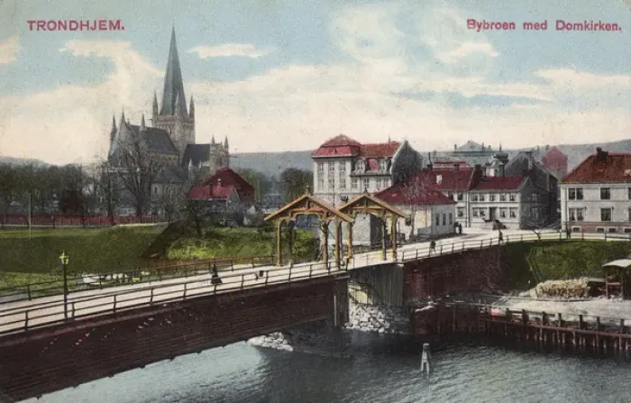 Framed Print : Trondheim - Bybroan and view of the Cathedral Framed Print : Trondheim - Bybroan and view of the Cathedral