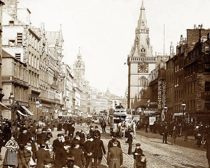 Framed Print : Trongate, Glasgow, Victorian period Framed Print : Trongate, Glasgow, Victorian period