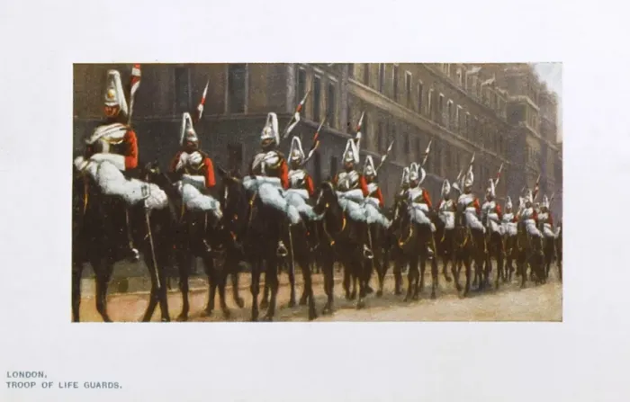 Framed Print : Troop of Life Guards, Whitehall, London, England Framed Print : Troop of Life Guards, Whitehall, London, England