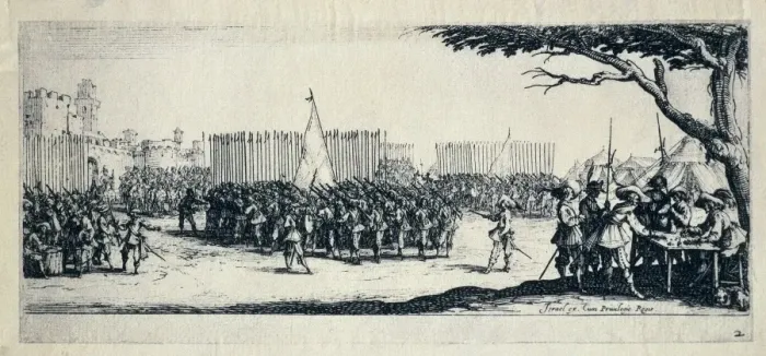 Framed Print : Troop recruitment. Engraving from The miseries Framed Print : Troop recruitment. Engraving from The miseries