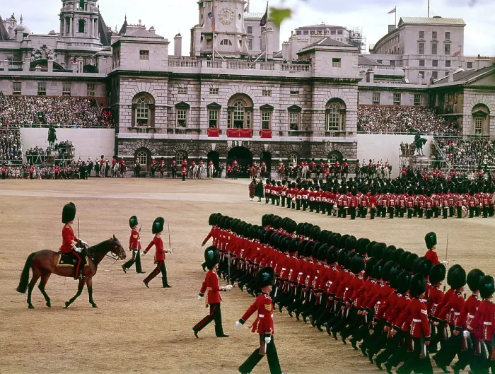 Framed Print : Trooping the Colour, London Date: circa 1960s Framed Print : Trooping the Colour, London Date: circa 1960s