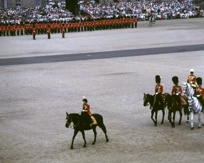 Framed Print : Trooping the Colour - the Queens last ride Framed Print : Trooping the Colour - the Queens last ride