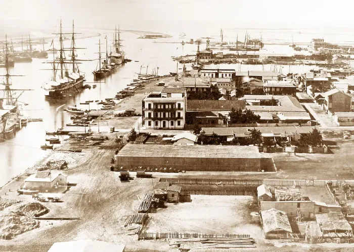 Framed Print : Troops arriving at Port Said Egypt during