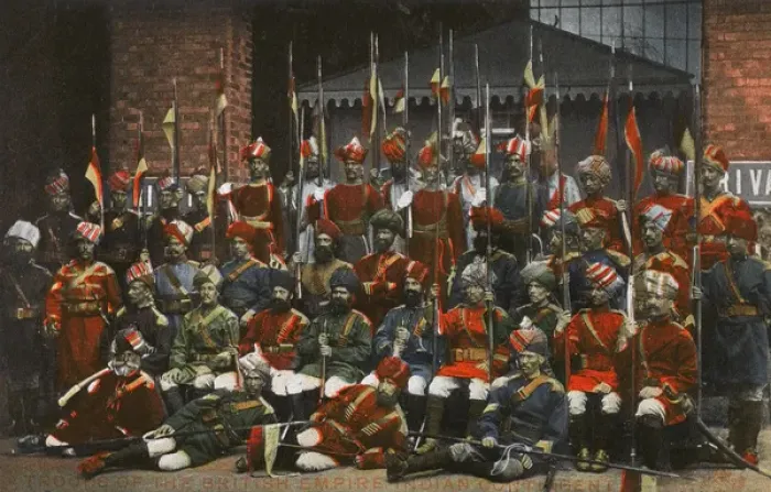 Framed Print : Troops of British Empire Indian Contingent Framed Print : Troops of British Empire Indian Contingent